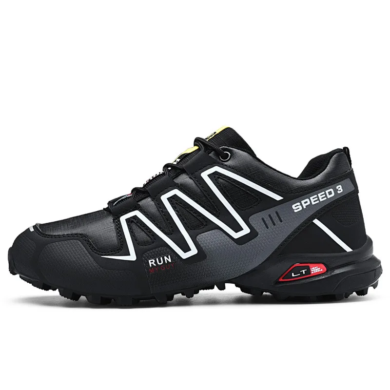 china wholesale classy men large size black sport shoes