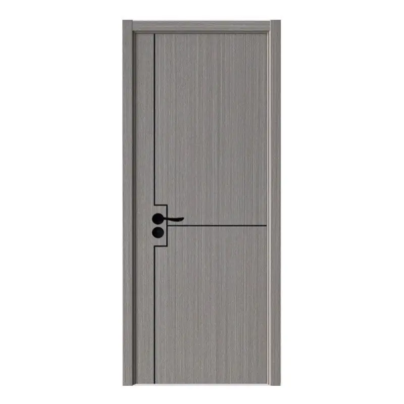 economic melamine PVC door skin  honeycomb core with frame door