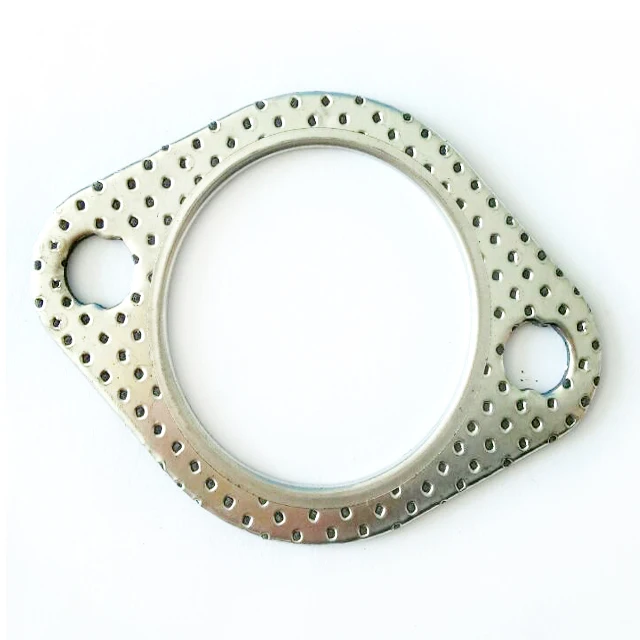 2 Bolt Exhaust Pipe Flange Gasket Intermediate Pipe To Muffler Gasket For Mitsubishi