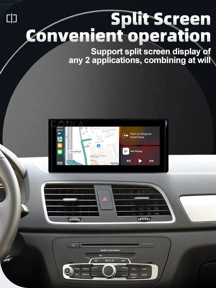 Android 11 System Car Multimedia player For Audi Q3 2013-2019 WIFI 4G SIM BT IPS Touch Screen Google GPS Navi Stereo Carplay