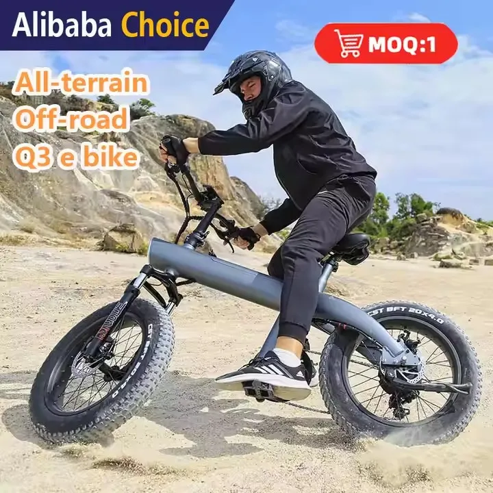 EU  Usa Stock E Bikes 20inch 27.5inch Big Motor 48 Volt 13ah Bike Electric Adult Electric Bike Q3 Elegant Gray
