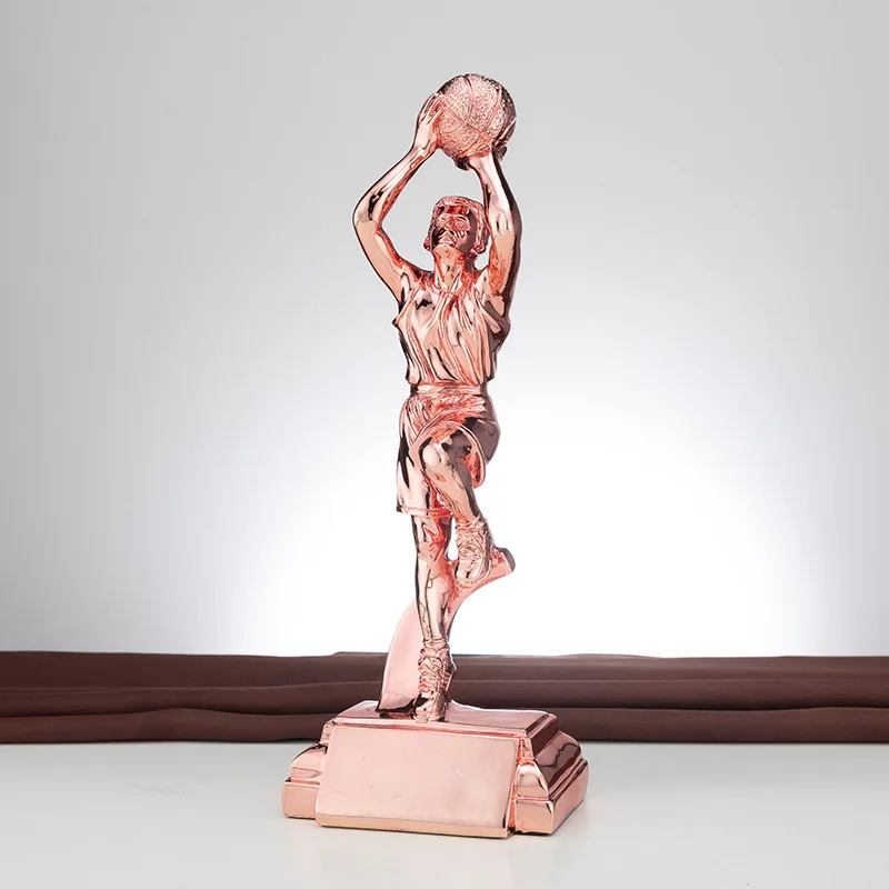 Character Soccer Trophy Outstanding Player MVP Soccer Championship World Cup Match Resin Electroplating Champions and Asian Seas