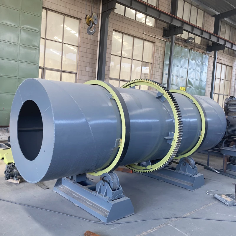 Revolving Coating Rotary Drum Compound Organic Fertilizer Pellets Coating Machine