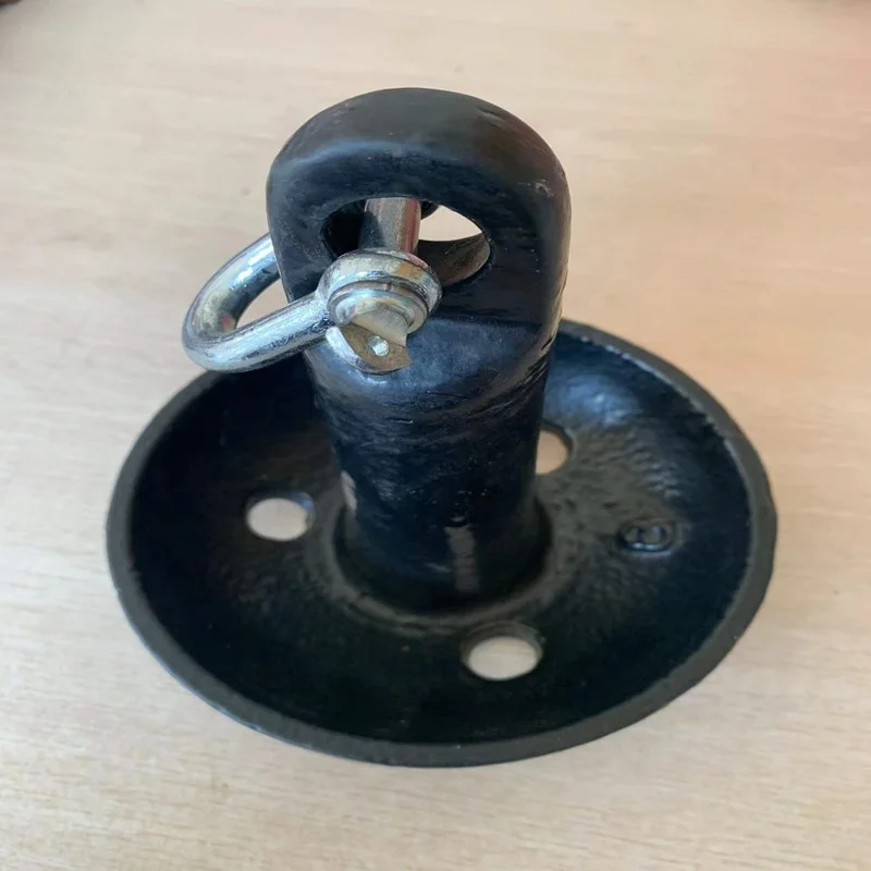 Qingdao allshine Cast Iron Mushroom Anchor, 8-Pounds, Aluminum-Plated Silver Finish,Black