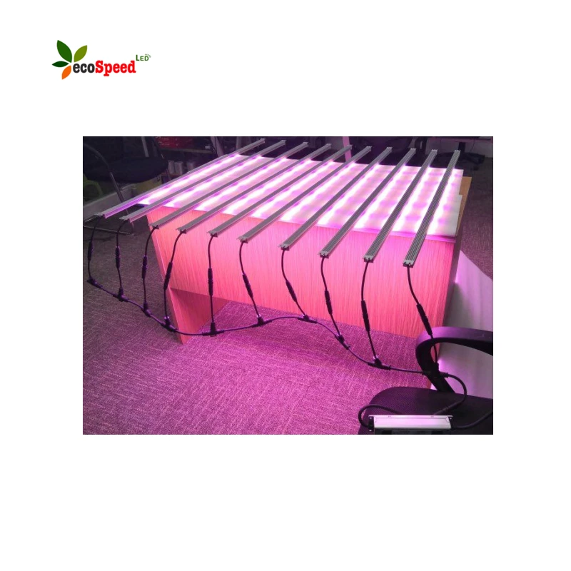 Vertical urban farming nft system microgreen lettuce indoor grow room complete kit 18w 24w led grow light bar 120cm