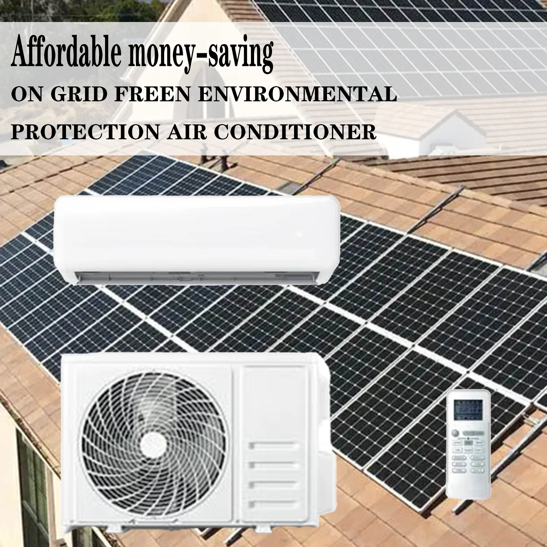 Best Selling 12000btu Solar Air Conditioner Power Airconditioning for Warehouse Photovoltaic air Conditioning System