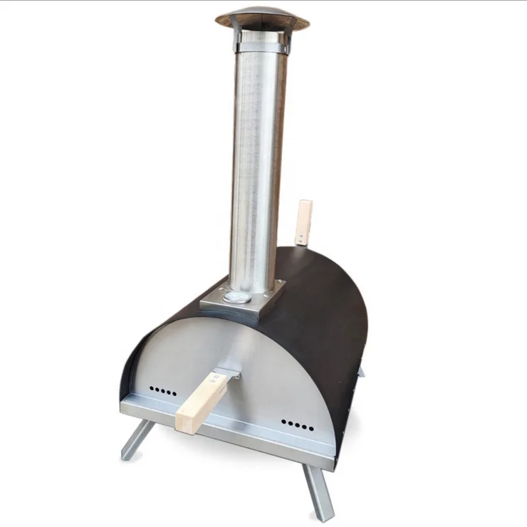 Бытовой портативный 12 дюймов древесный уголь печь пожарной дровой для пиццы печь газовая горелка для барбекю