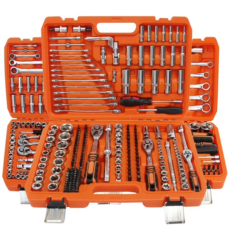 Srunv 50BV30 Professional 216pcs Box Case Combo Package Wrench Socket Tool Sets