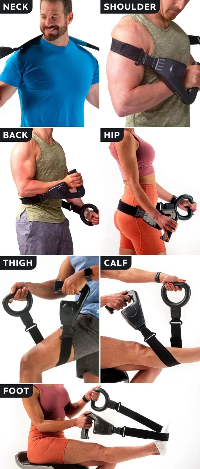 Professional Healthcare Fitness Smart Original Heated Cooling Mini Portable Fascia Gun Vibration Massage Gun With Massage Belt