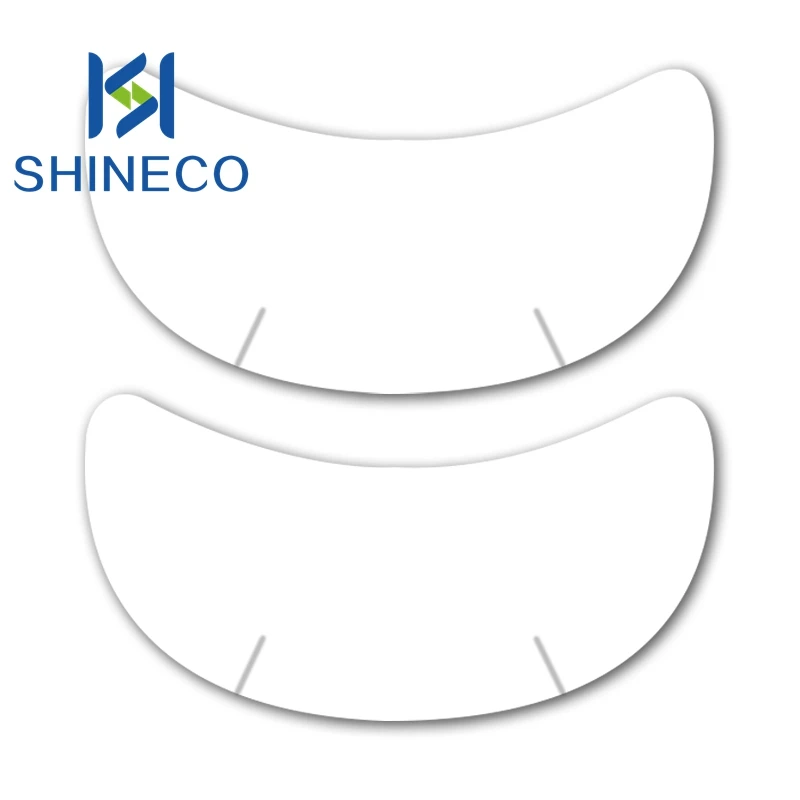 10 Pairs Boat Shape Private Label Gel Under Eye Pads for Eeylash Extensions White Matte OEM Beauty Tools Adhesive Eye Patches