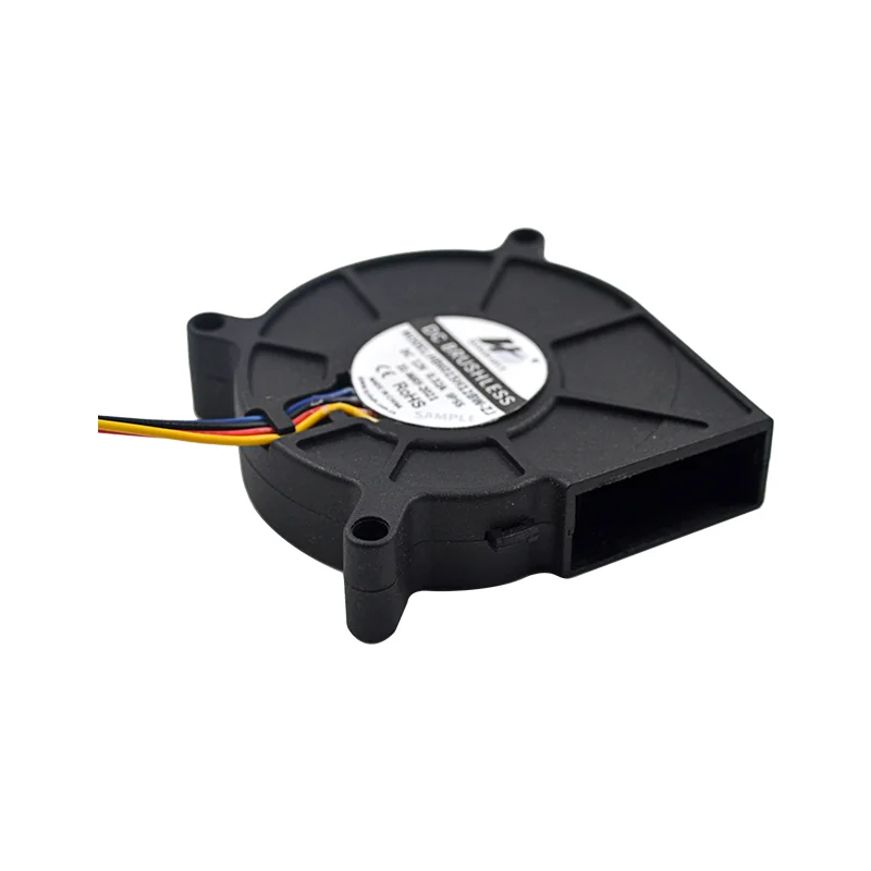 Hangdahui ball bearing blower fans centrifugal mini 4pin pwm 5v 24v blower fan motor 6015 60x60x15mm dc air blower fan