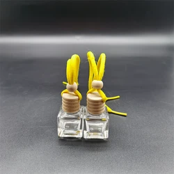 Hot selling 7ML car glass bottle perfume pendant indoor perfume diffuser car vent perfume pendant