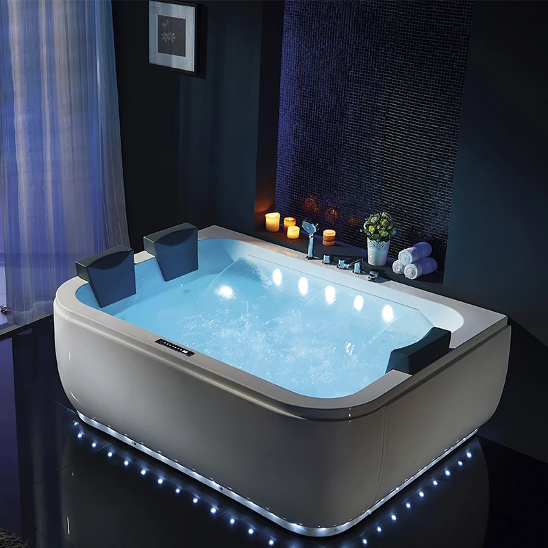 2021 NTH Corner large size skirted luxury whirlpool solid marble bathtub sale