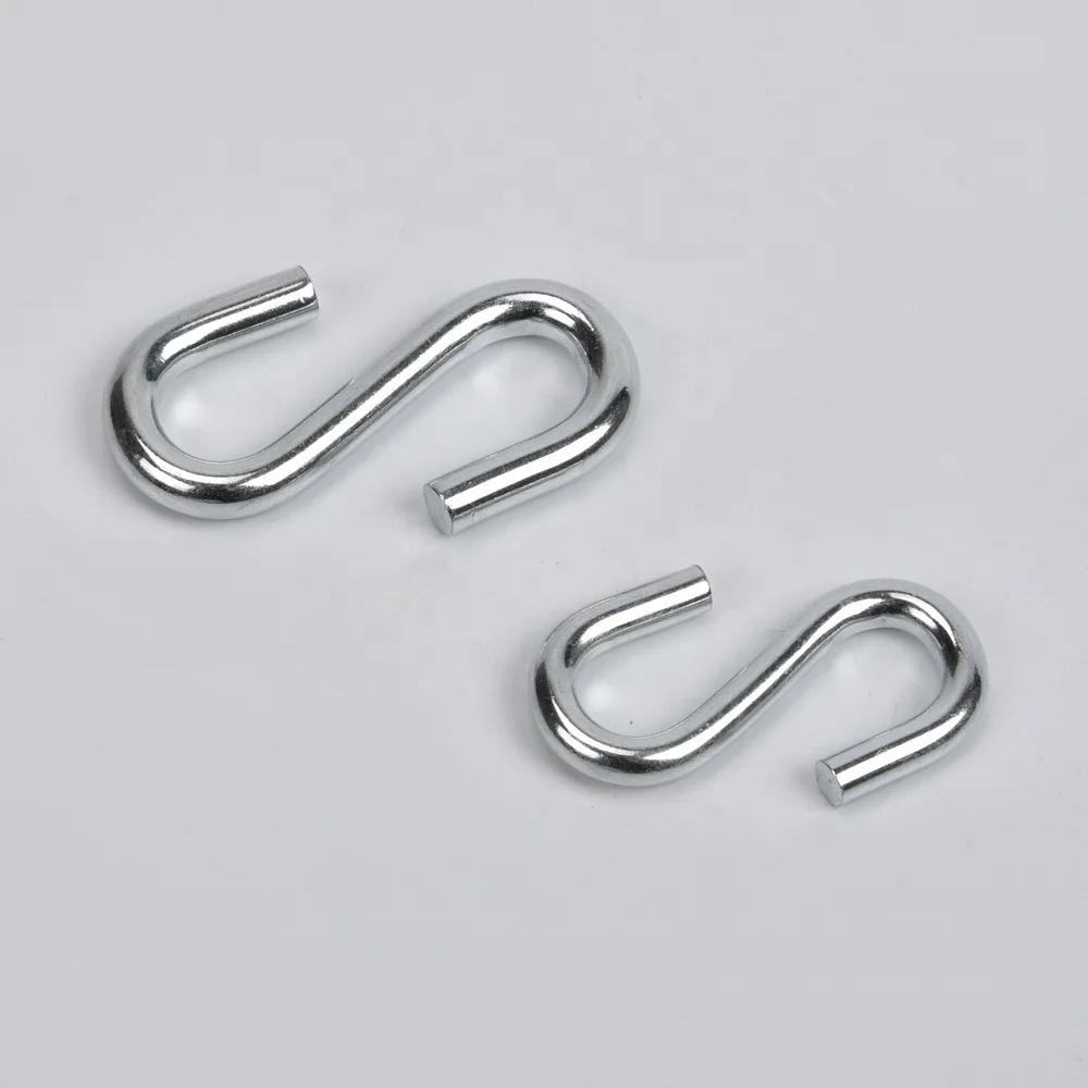 SH875  8mm zinc plated carbon steel S wire hook