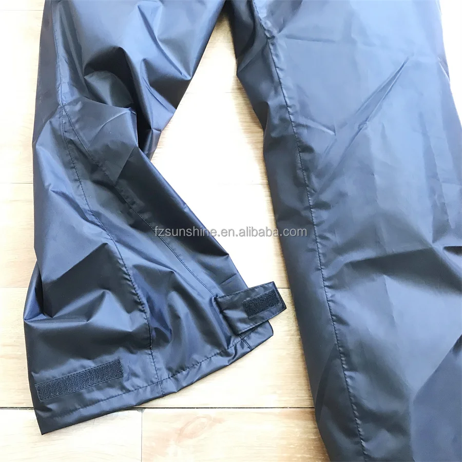 pocket rain coat waterproof Lightweight Hooded jacket pants custom reusable pocket raincoat with pocket