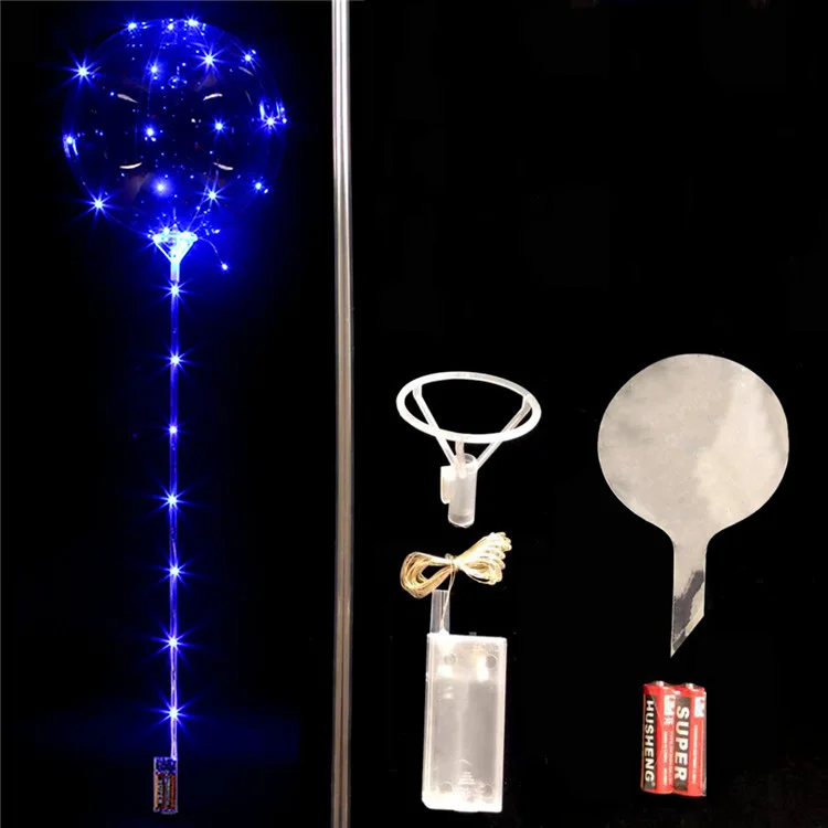 Hot selling party decor led luminous balloons transparent glowing wave ball flashing led cartoon glow balloon