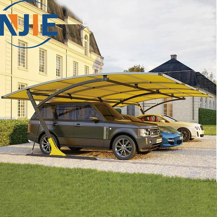 
Hot selling metal frame waterproof sunshade double car garages canopies carports 