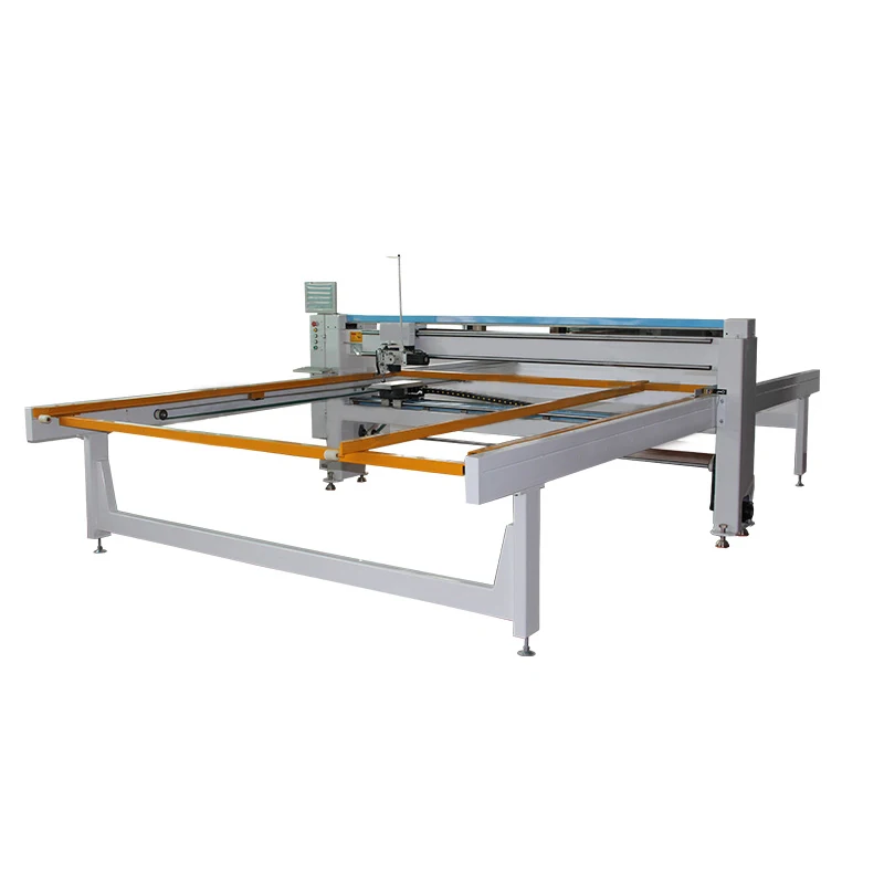 High speed 1200 rpm  servo motor single head mattress continuous industrial quilting machine for mattress and blankets