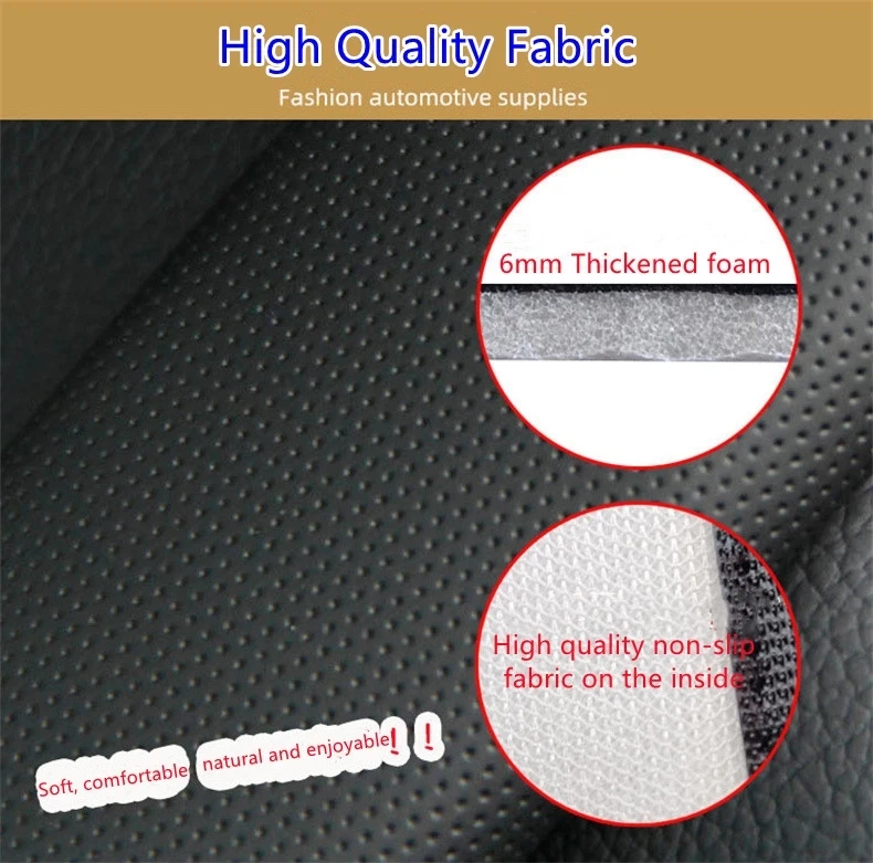 Car Seat Belt Cover PU Leather Safety Mat Breathable Shoulder Protection Padding Pad Auto Interior Universal Accessories 1Pcs