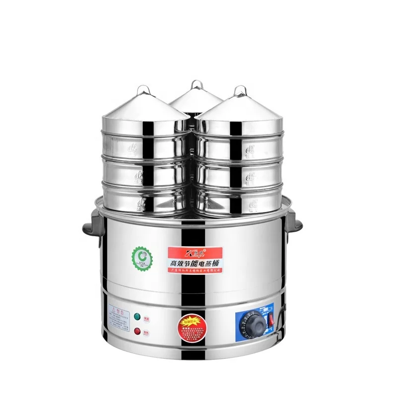 Restaurant Industrial Large 20 Liter Stainless Steel Layer Food Electric Steamer Pot for Sale