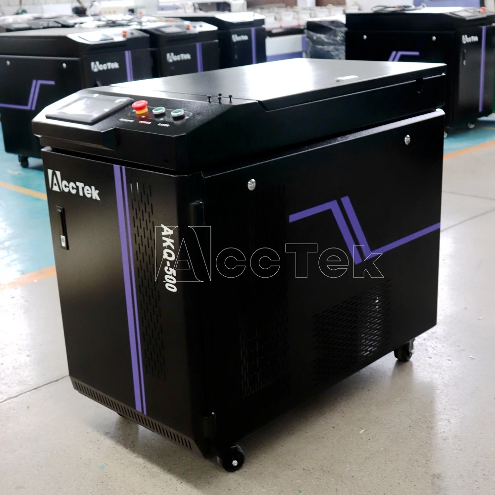 Industrial Wholesale 500W 1000W Pulsed Laser Cleaning Machine With Fiber Laser Metal Rust Removal Machinery CNC Equipment