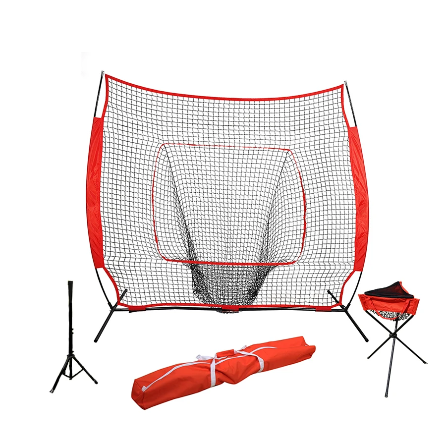 Portable professional batting training practice 7*7 hitting batting baseball net