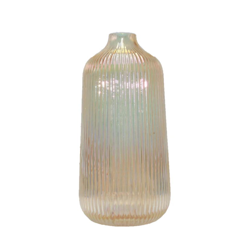 Wholesale Cheap Factory  Home Decorative Luxury Handmade.Mouth Blown Custom Small Square Clear Glass Vase  With Craft Logo