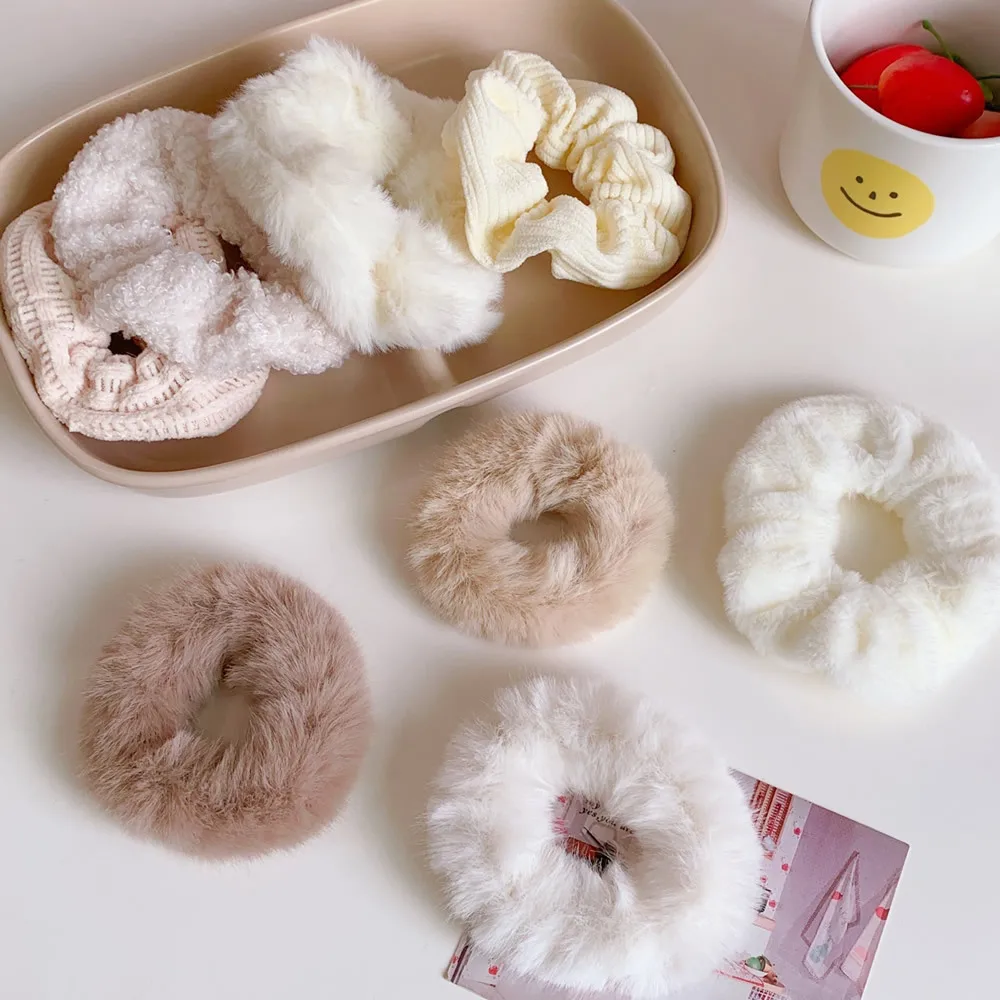 Winter Plush Large Intestine Hair Tie Hair Accessories Rubber Band Women Fur Headband