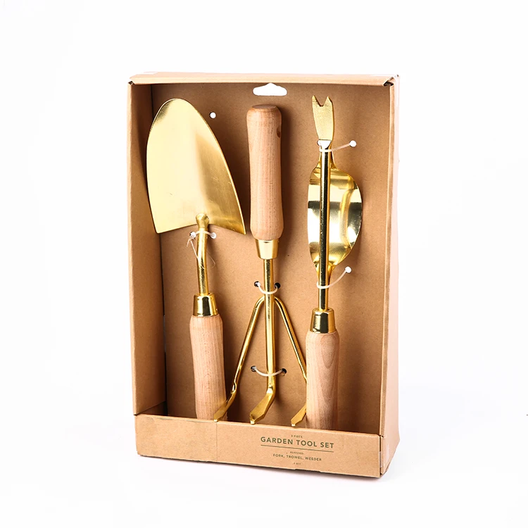 Garden Tool Set 3 Piece Home Garden Tool Set Shovel Rake Single Fork Tools