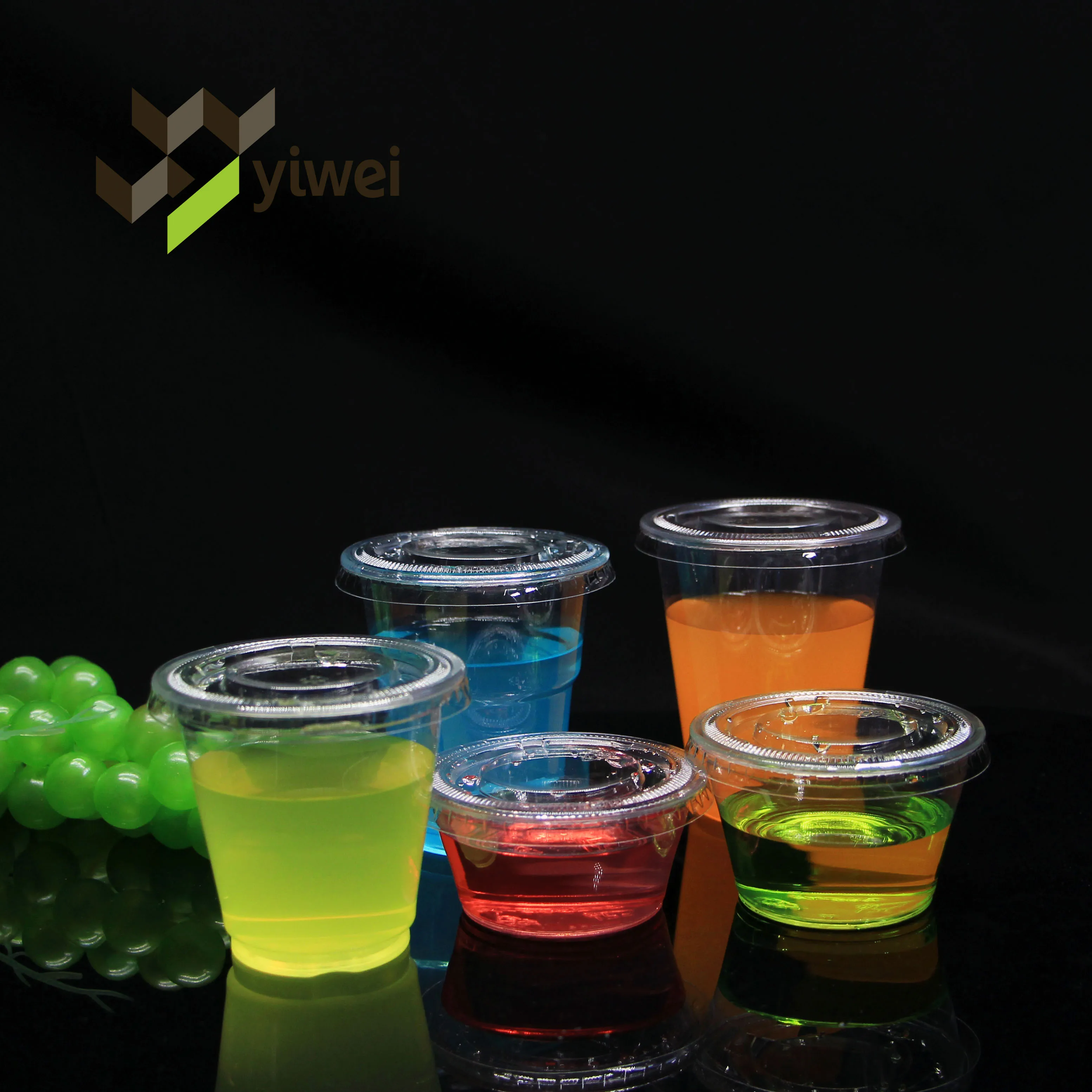 0.75oz 1oz 2oz 3.25oz 4oz 5.5oz disposable condiment pudding plastic small containers portion sauce cup with lids