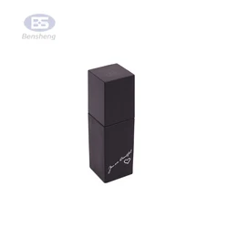 Wholesale Luxury Square Liquid Glass Bottles Transparent Cosmetic Glass Bottle With Press Pump