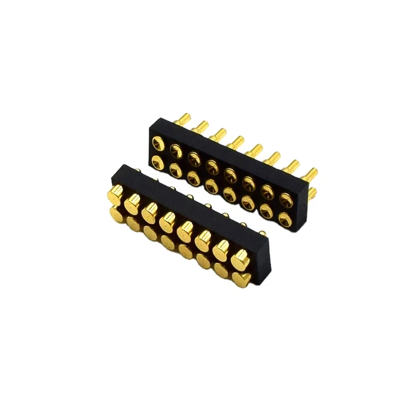 10 pins magnetic charging magnetic pogo pin connector with pcb 4.0  pogo 2 pin connector