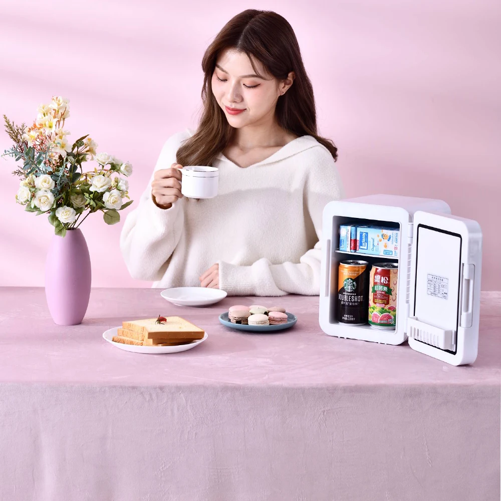 Маленькие холодильники для красоты 8 л 10 мини-автомобильный мини-бар макияжа холодильник косметики с зеркалом Аксессуары