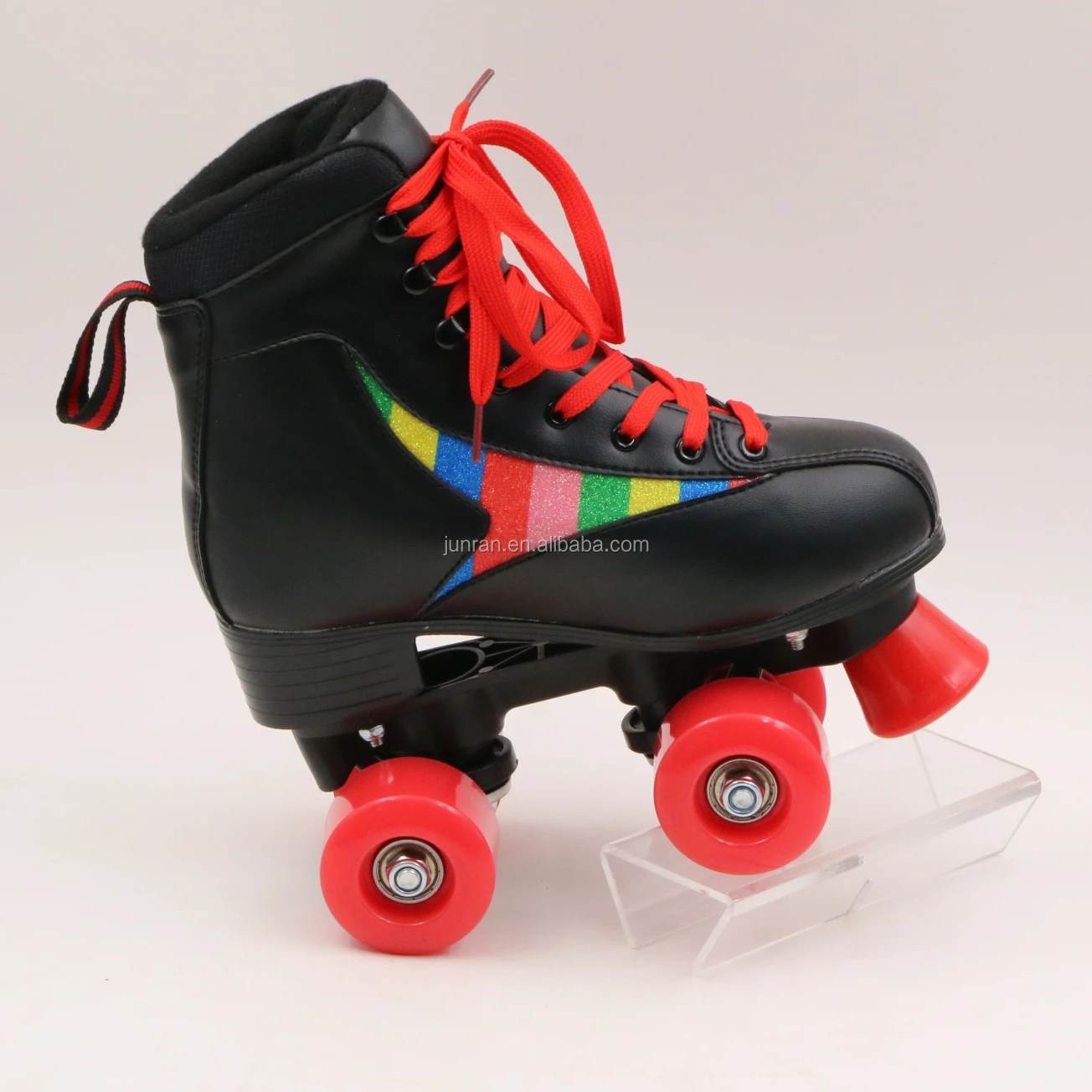 Womens Roller Skates with Pink Soft Wheels Rollers Skate Quad