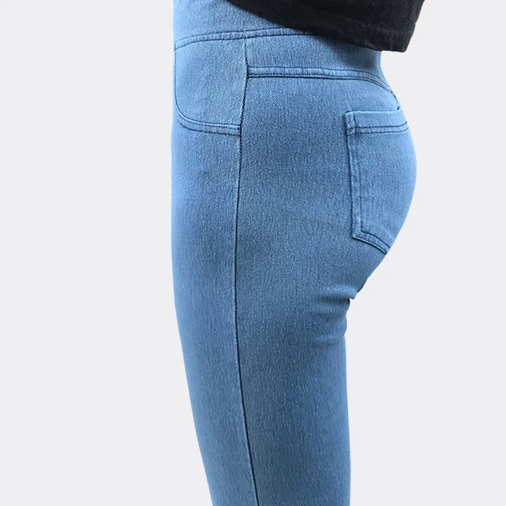 China Supplier Jean Style Breathable Sexy Ass Leggings, Workout Leggings with Pocket