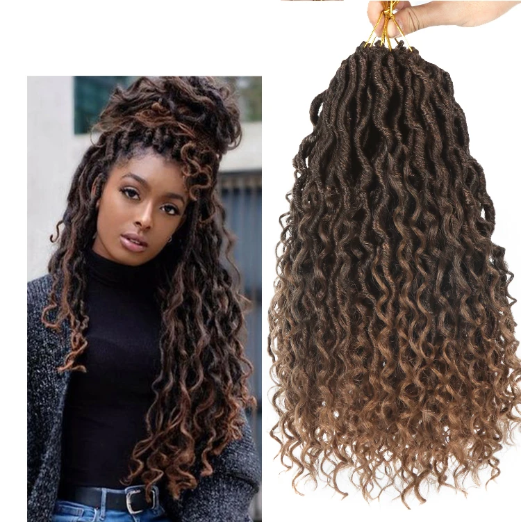 River Locs Hair Synthetic Passion Twist River Goddess Locs Braiding Hair River wave Faux Locs Crochet Braids south africa