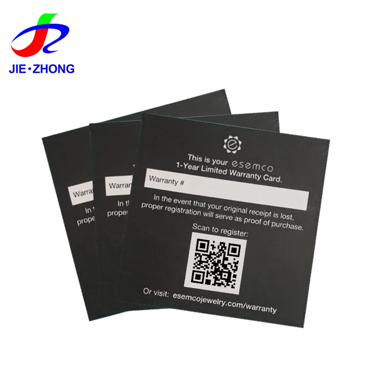 Professional Custom Laminated Matte Scratch Off Thank You Card With QR Code