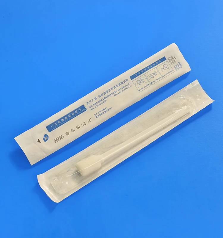 Mandelab Factory Wholesale CE Disposal Medical Oral Specimen Collection Foam Swab