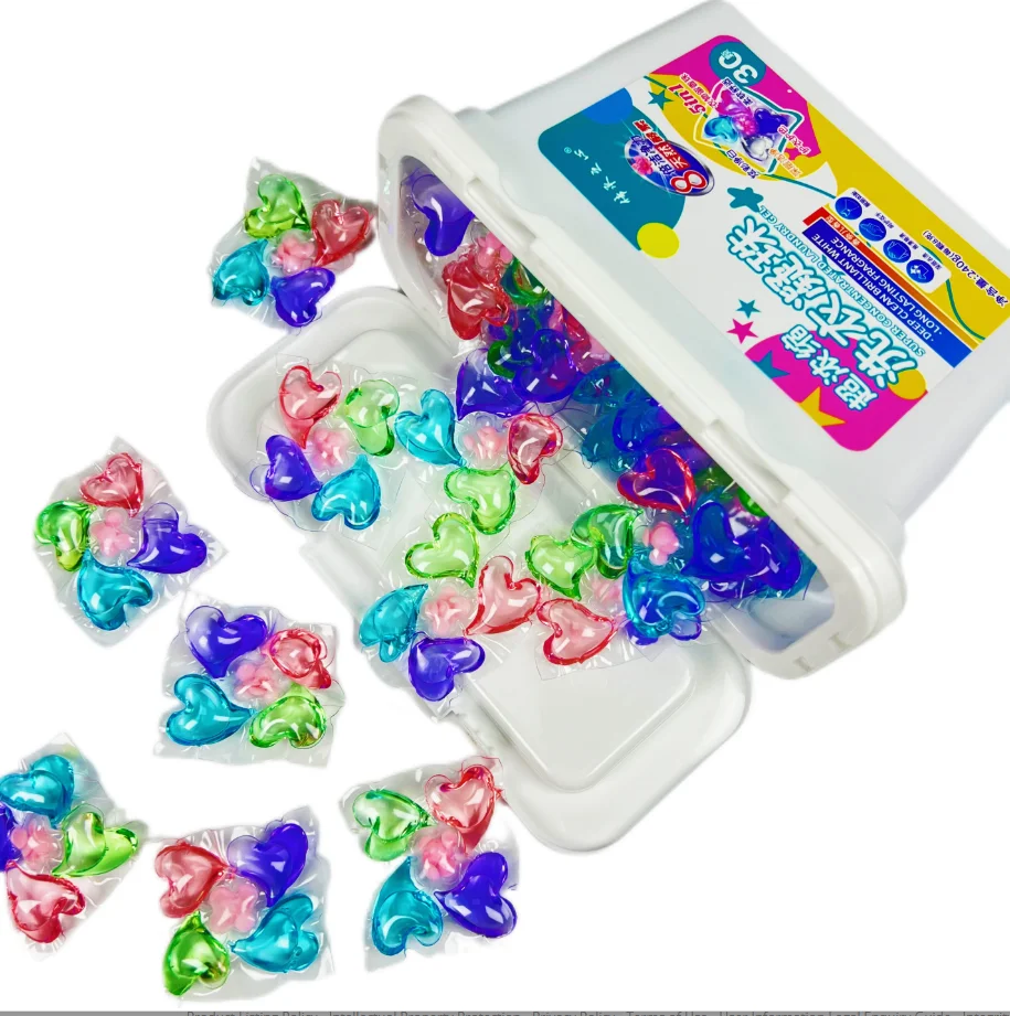4 1 Deep Clean Enzyme Laundry Washing Detergent Capsules Powder Form Softening Scent Booster Beads Reliable Laundry Pods