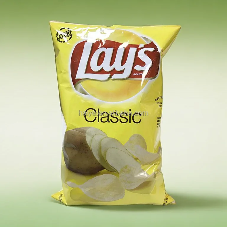 Custom Printed Snack Food Packaging Plastic Back Sealing Bags Shrimp Strips Crackers Potato Chips Crisp Popcorn Packaging Bag