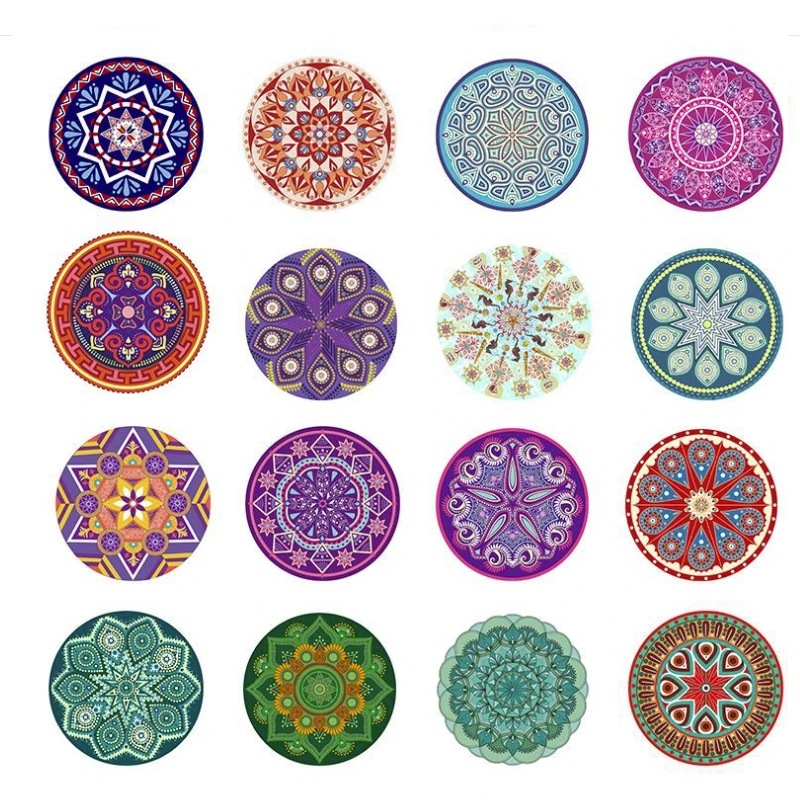 China Supplier Custom Logo Home Decor Design Absorbent Drink Cup Stone Marble Ceramic Coaster with Cork