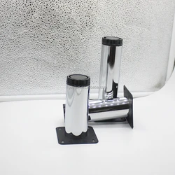 Cheap straight tube iron material grey color sofa leg cylindrical shape aluminum sofa accessories legs