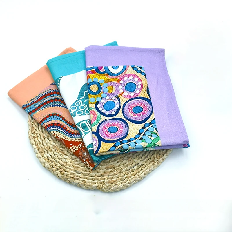 Wholesale Cotton Digital Printed Kitchen Tea Towels, Tea Towels Custom Manufacturing