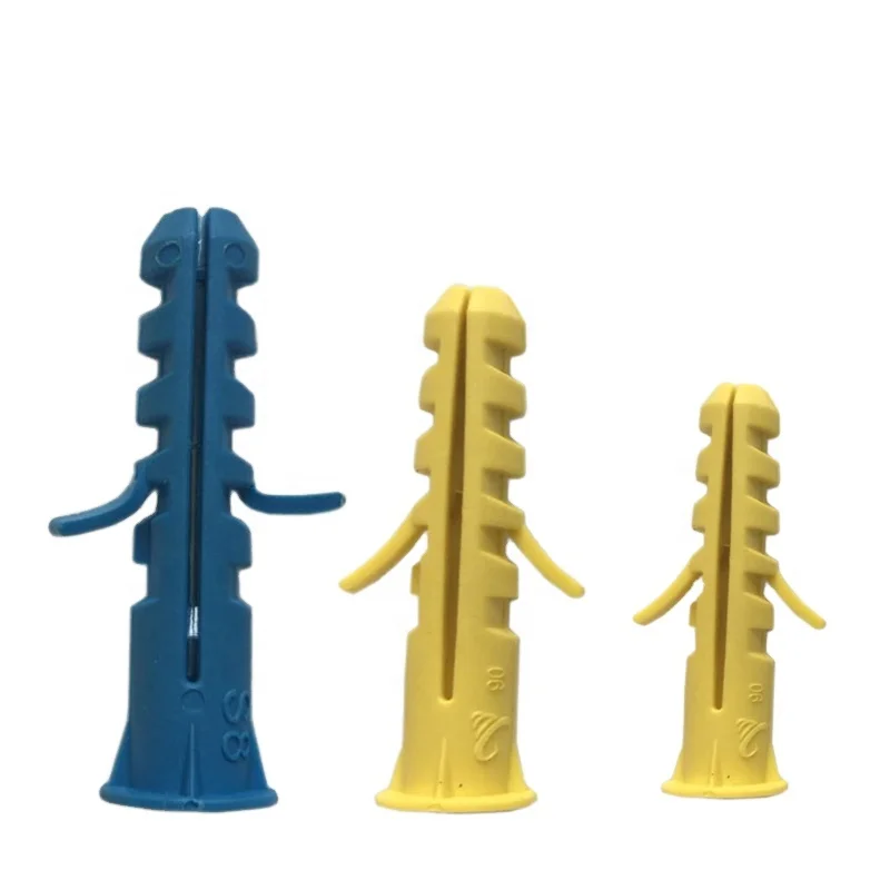 Multi-Size nylon expansion plastic wall plug anchor / Expand Nails With Screw Insulation Nails