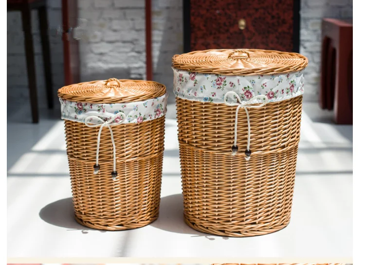 Eco-friendly storage basket wicker basket with handle