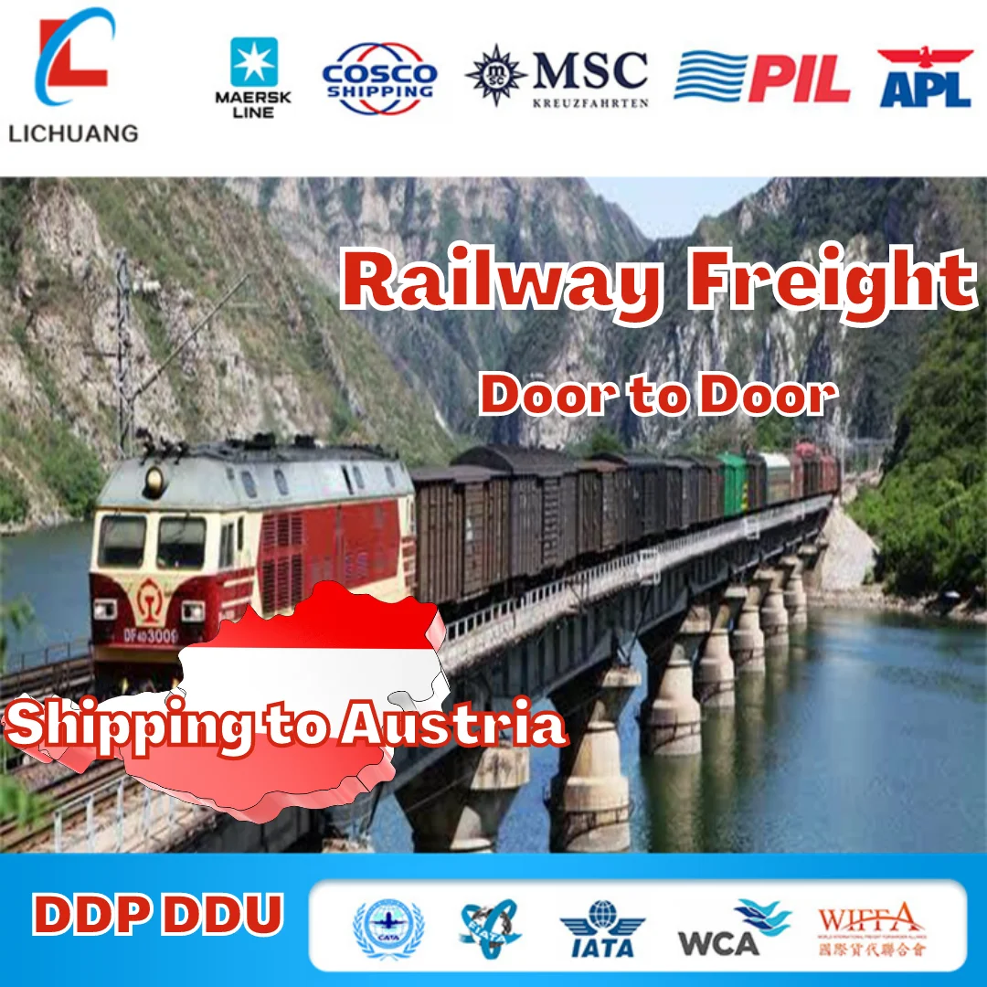 DDP/DDU Train Shipping Agent Freight Forwarder From China To Austria Europe Cheap Railway Door to Door Shipping Rates