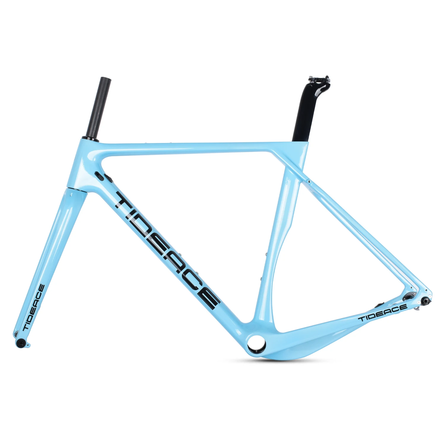 T1000 Full Carbon Fiber Gravel Bike Frame OEM DIY Customized Painting Wholesale 700C Carbon Gravel Bicycle Frame