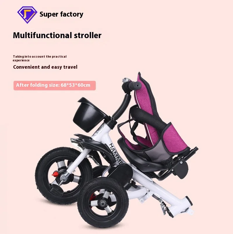 The Baby Stroller Is Lightweight Foldable And Can Be Used For Sitting Or Lying Down. A Sturdy Durable And Comfortable Bicycle