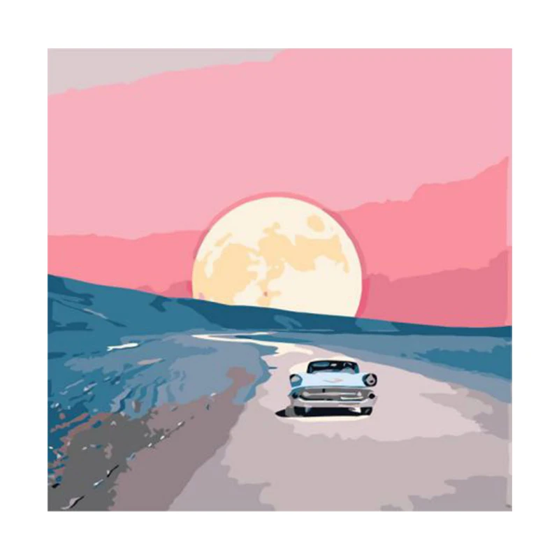 Customized Romantic DIY Easy Kids Painting by Numbers Set