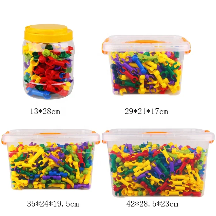 Hot selling kids diy building blocks toys puzzle changeable toys set